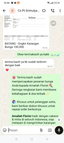Testimonial Papan Bunga sajira