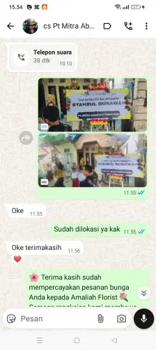 Testimonial Papan Bunga sajira
