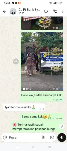 Testimonial Papan Bunga sajira